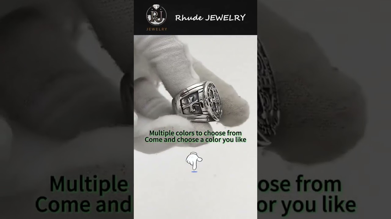 St. Benedict Cross Ring – Inspirational Stainless Steel Jewelry 