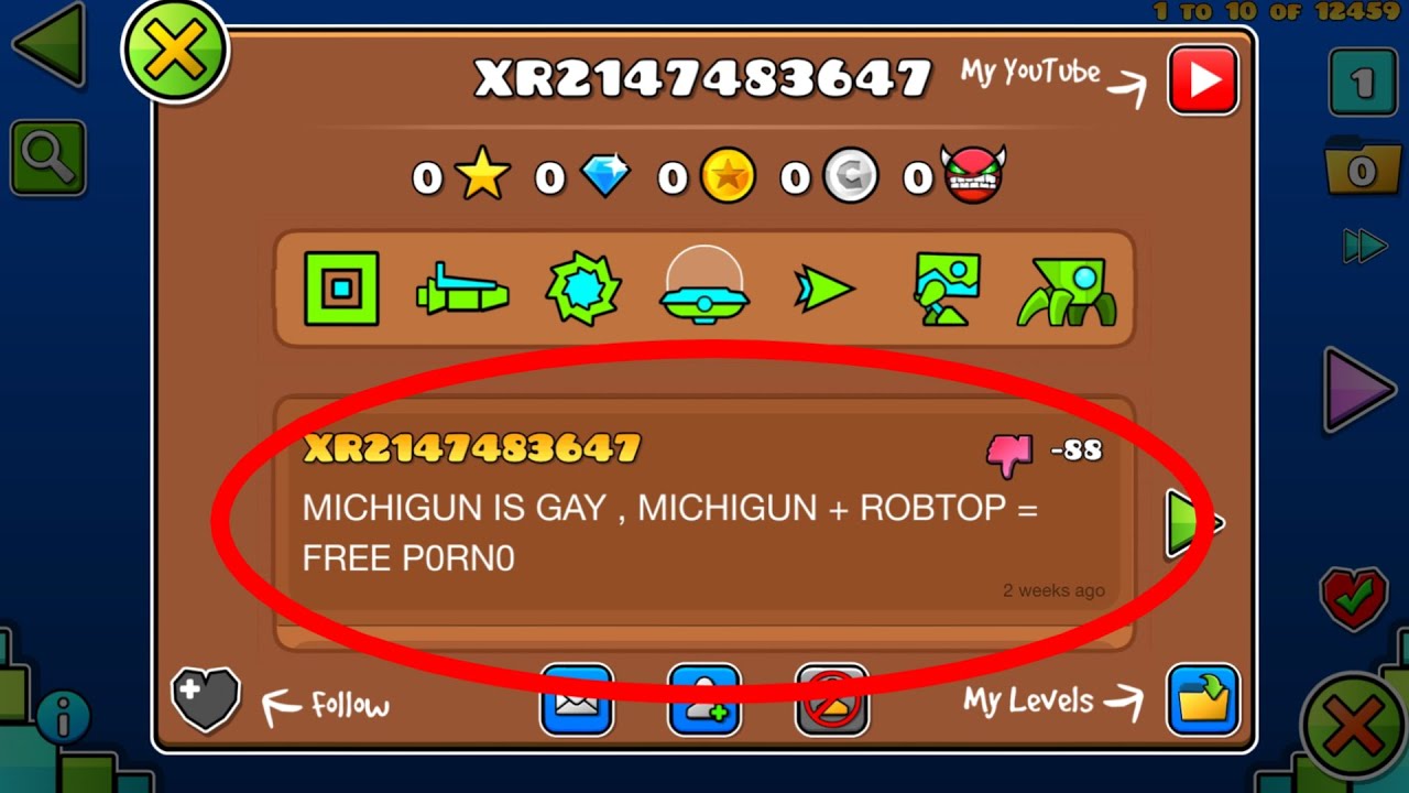 THE MOST TOXIC ACCOUNT EVER IN GEOMETRY DASH