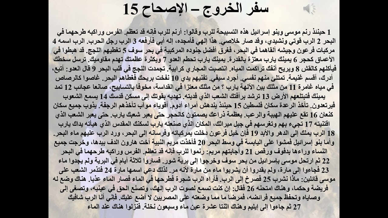 15- تبسيط سفر الخروج - الإصحاح 15 - رحلة التغيير 15 - فرح الرب هو قوتكم - ابونا لوقا ماهر