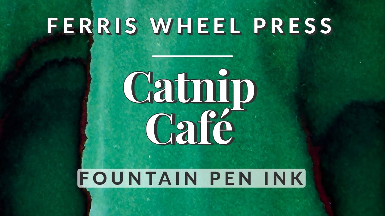 🌱 Vibrant Teal Green Fountain Pen Ink Swatching & Comparison 🎡 Catnip Cafe FWP
