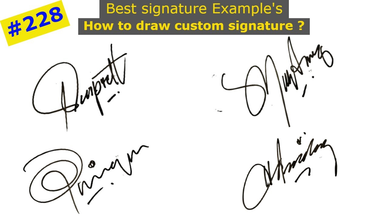 The best signature example's | How to draw custom signature easily | Signature Master