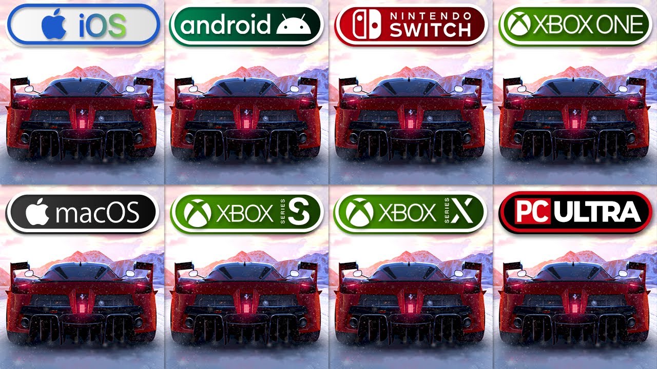 Asphalt 9 Legends | iOS vs Android vs Nintendo Switch vs Xbox One vs MacOS vs Xbox Series S/X vs PC