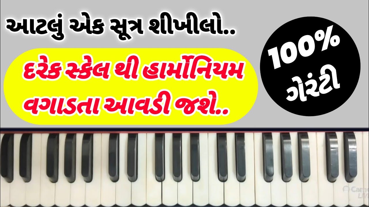 હાર્મોનિયમ પર દરેક સ્કેલ થી સરગમ વગાડતા શીખો||हार्मोनिम पे हर स्केल से सरगम कैसे बजाए