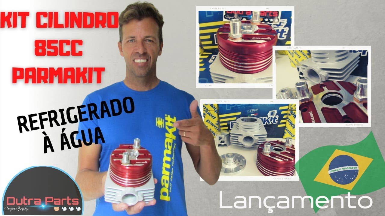 A @DutraPartsMobilete apresenta o Kit Cilindro BigBore 85cc a Água @PARMAKITsrl para Mobilete