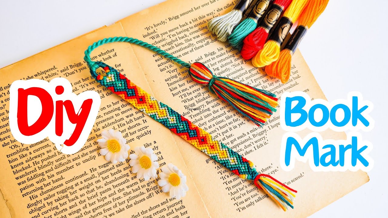 How to Make a Bookmark and a Tassel | Knotted Friendship Bookmark