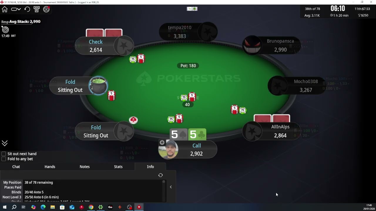 De 1 a 100 Dolares Jogando Poker Online no Pokerstars 54º a 55º Torneio