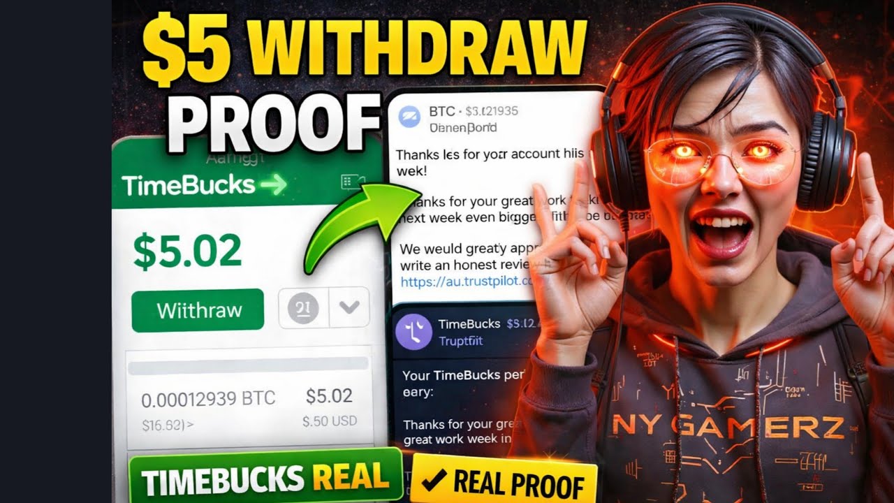 TimeBucks $5 Withdrawal Proof 2026 | Crypto Payment (BTC) Full Process Step by Step