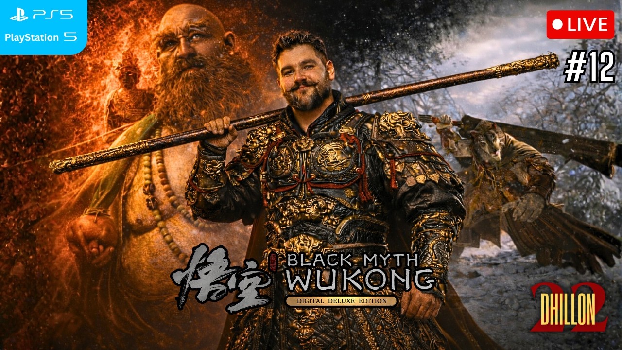 {PLATINUM TROPHY RUN} CHAPTER [3] FINAL BOSS FIGHT BLACK MYTH WUKONG EPISODE [#12] LIVE PS5 GAMEPLAY