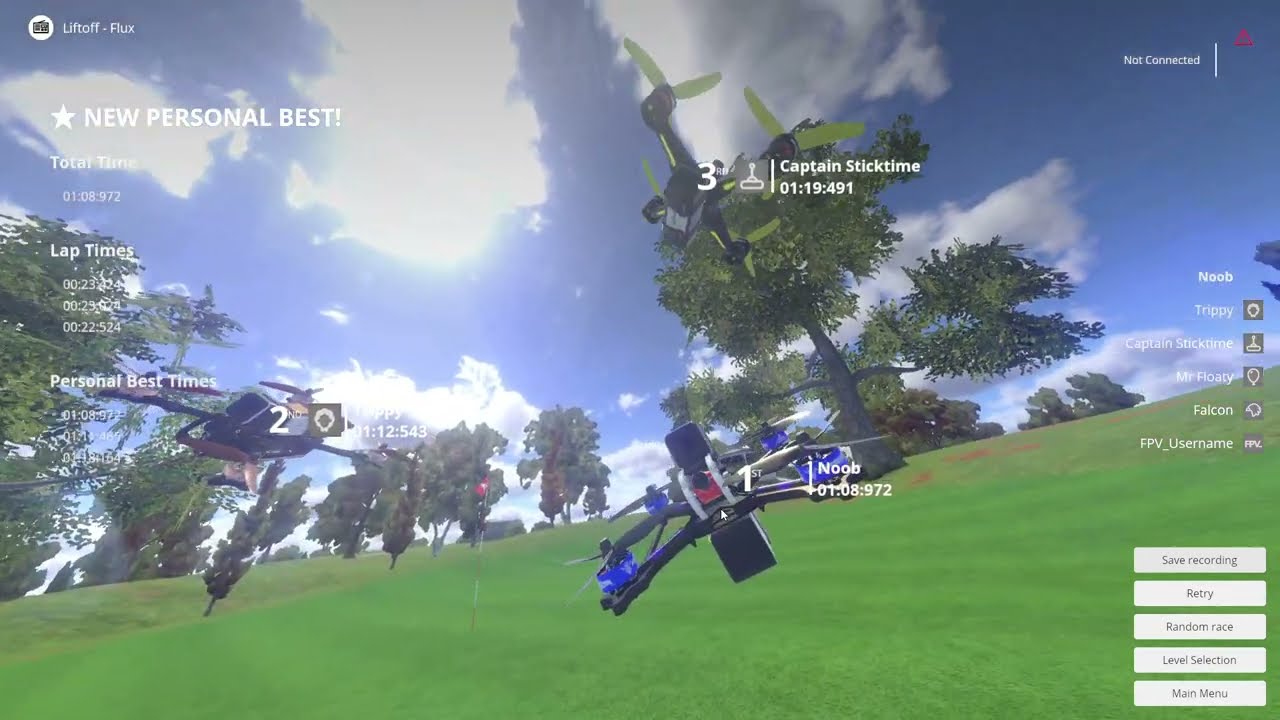 Навык после 80 часов Liftoff &bull; The Green &bull; Tee Off