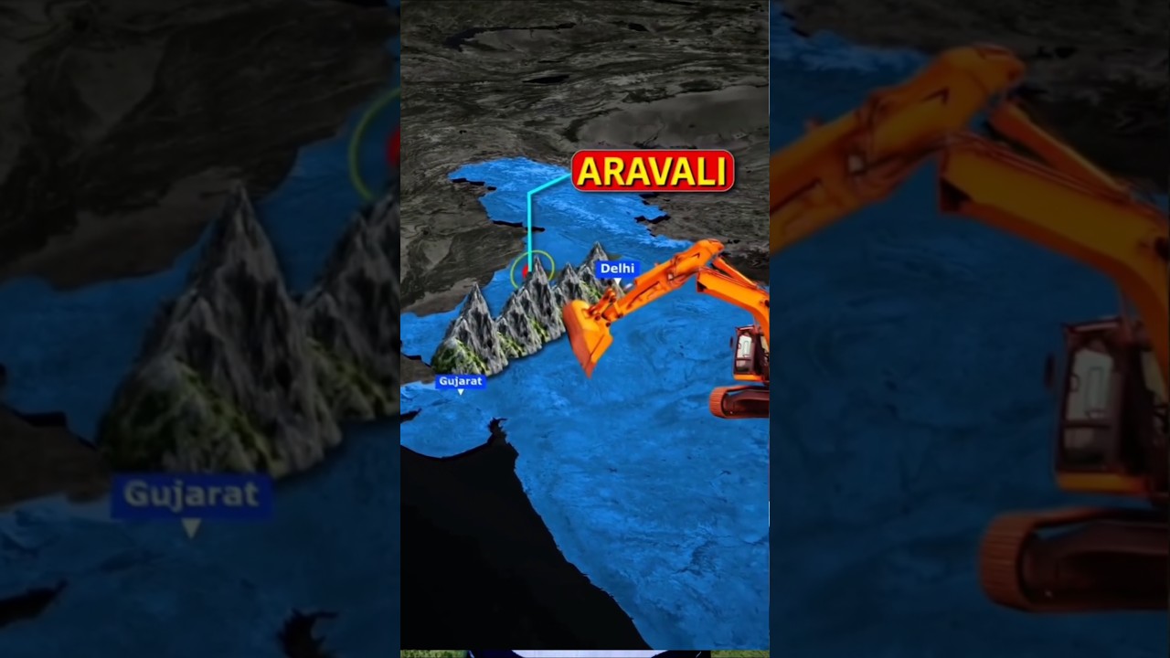 🔥 90% Aravalli Destroyed 😱🥹| Desert Banega Rajasthan? #aravallirange #savearavali #shorts #nature