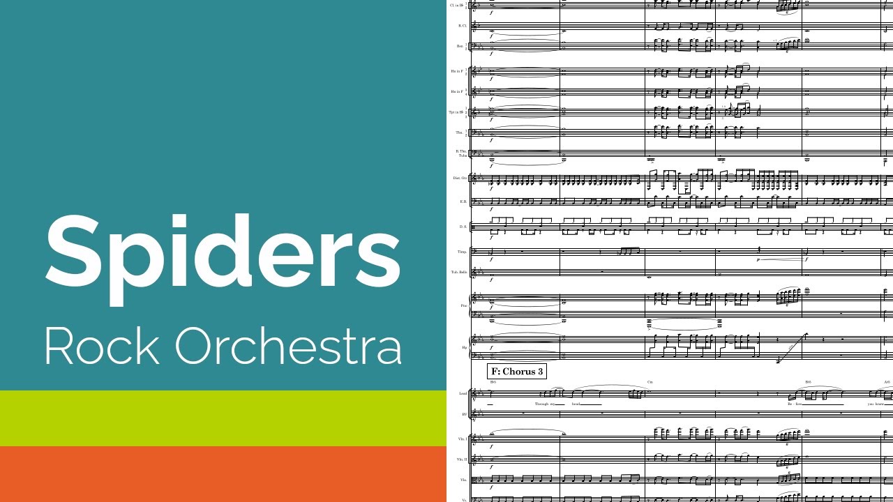Spiders for Rock Orchestra Score Video
