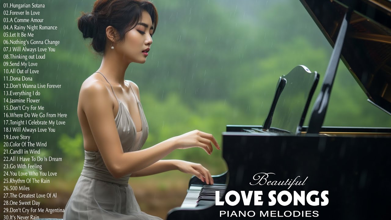 200 Beautiful Piano Love Songs Playlist - Greatest Love Songs 80s 90s - Relaxing Instrumental Music