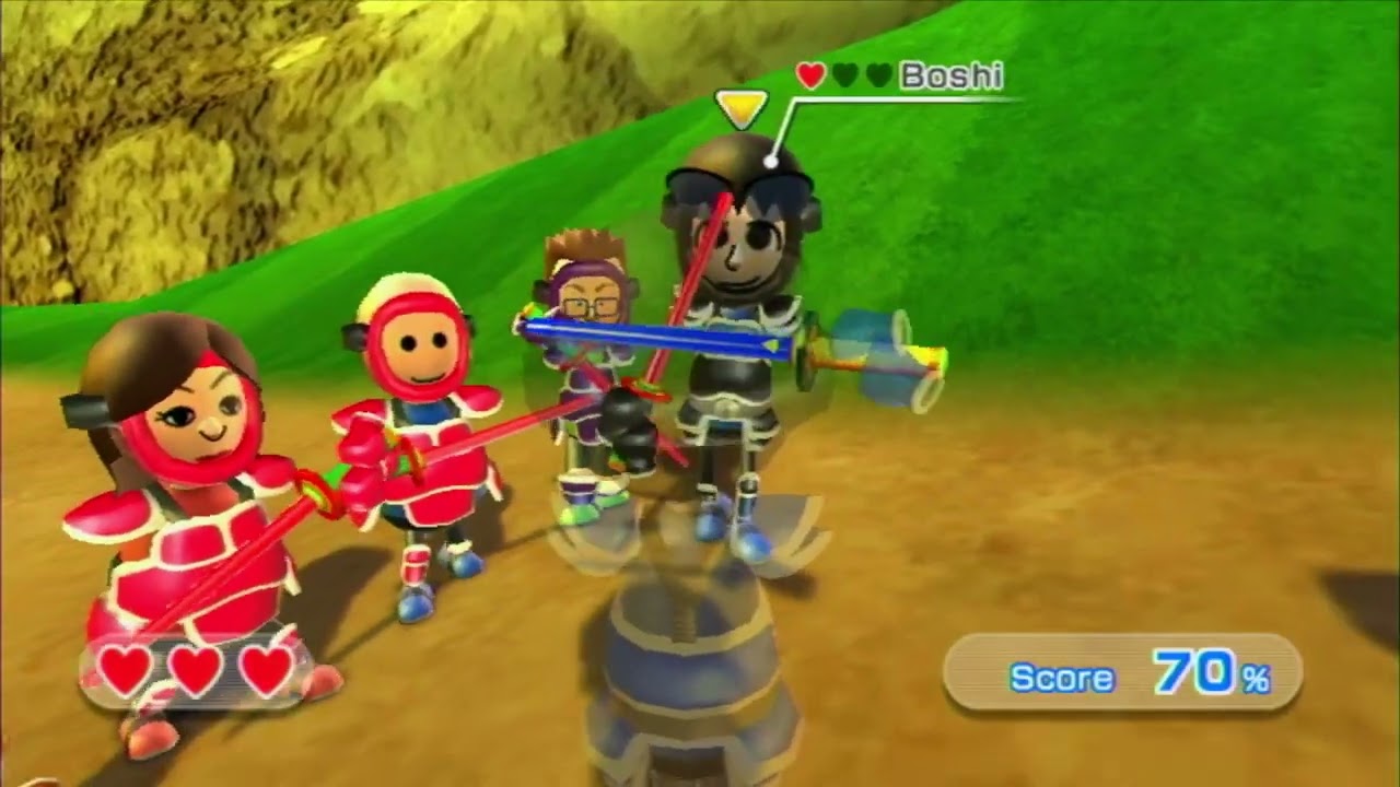 Wii Sports Resort with Custom CPU Miis: Swordplay Showdown