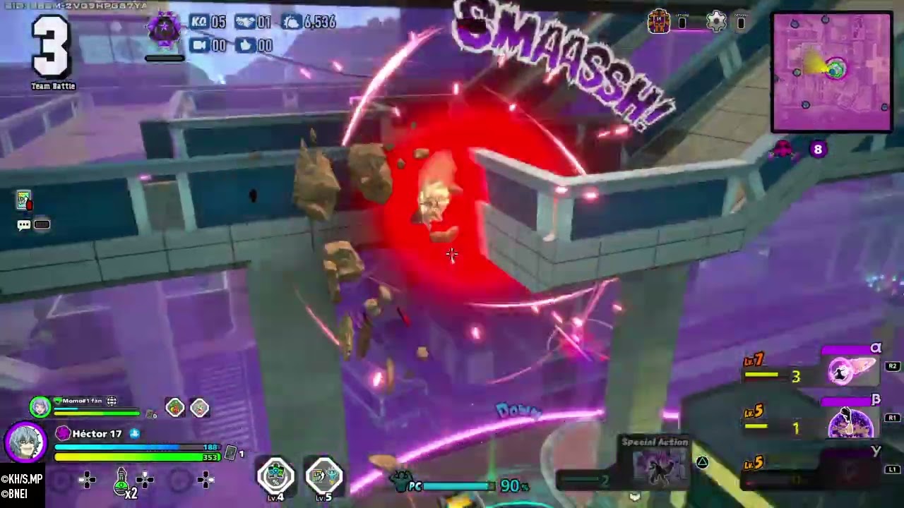 MY HERO ULTRA RUMBLE ganamos juntos con momo y yo con tomura shigaraki