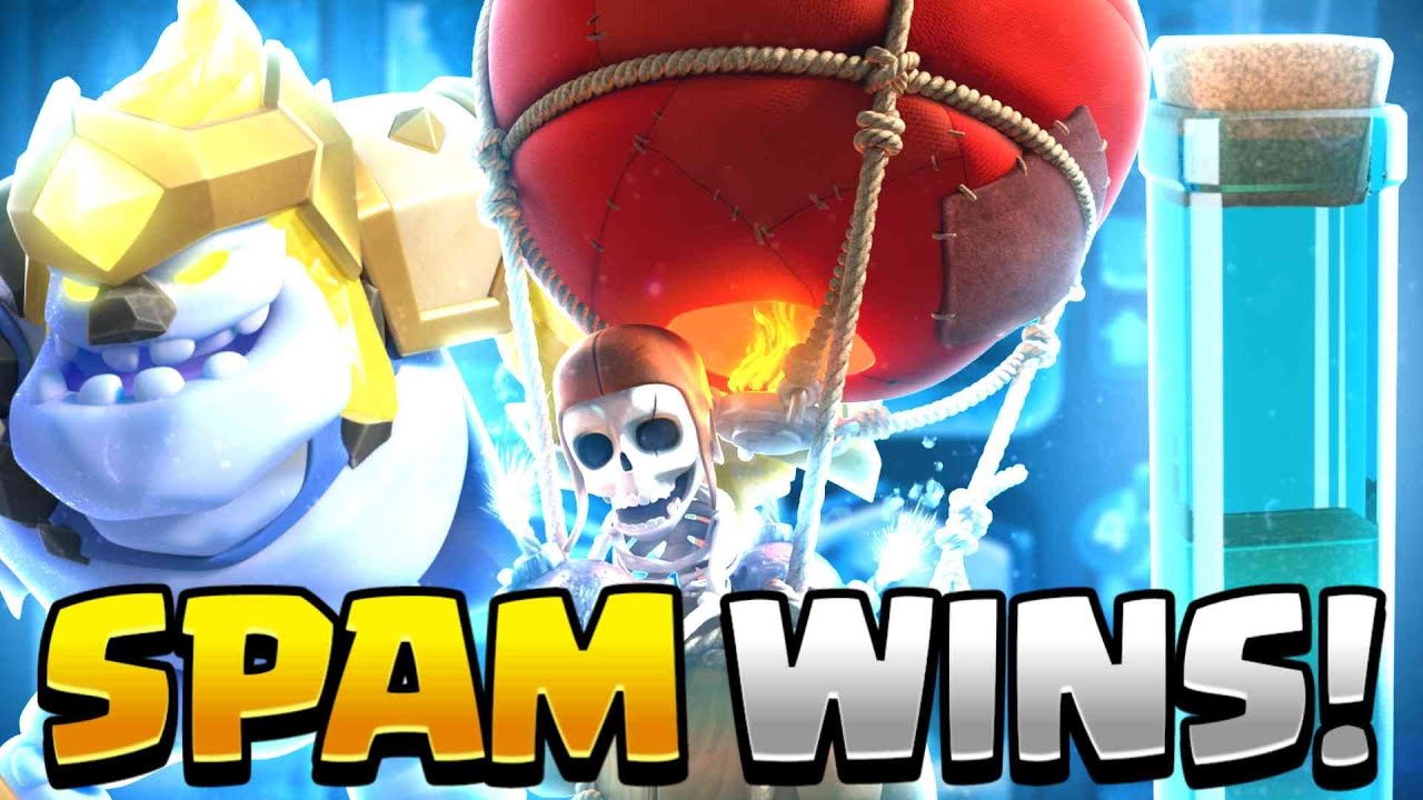 Hero Ice Golem Clone Spam WINS in Clash Royale!