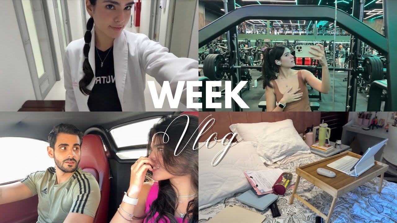 vlog da semana:comprinhas,salão,missa,rotina de estagiaria e treinos de musculação e corrida