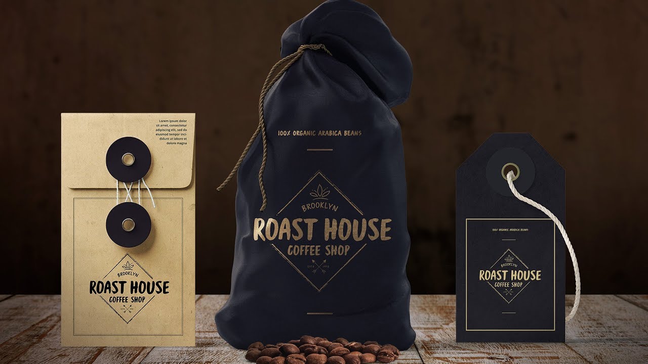 PHOTOSHOP AND ILLUSTRATOR TUTORIAL | How to Create a Coffee Shop Product Packaging