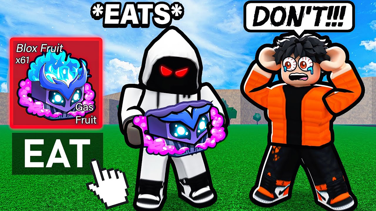 Eating GAS FRUIT In Front Of SCAMMERS.. (Blox Fruits)