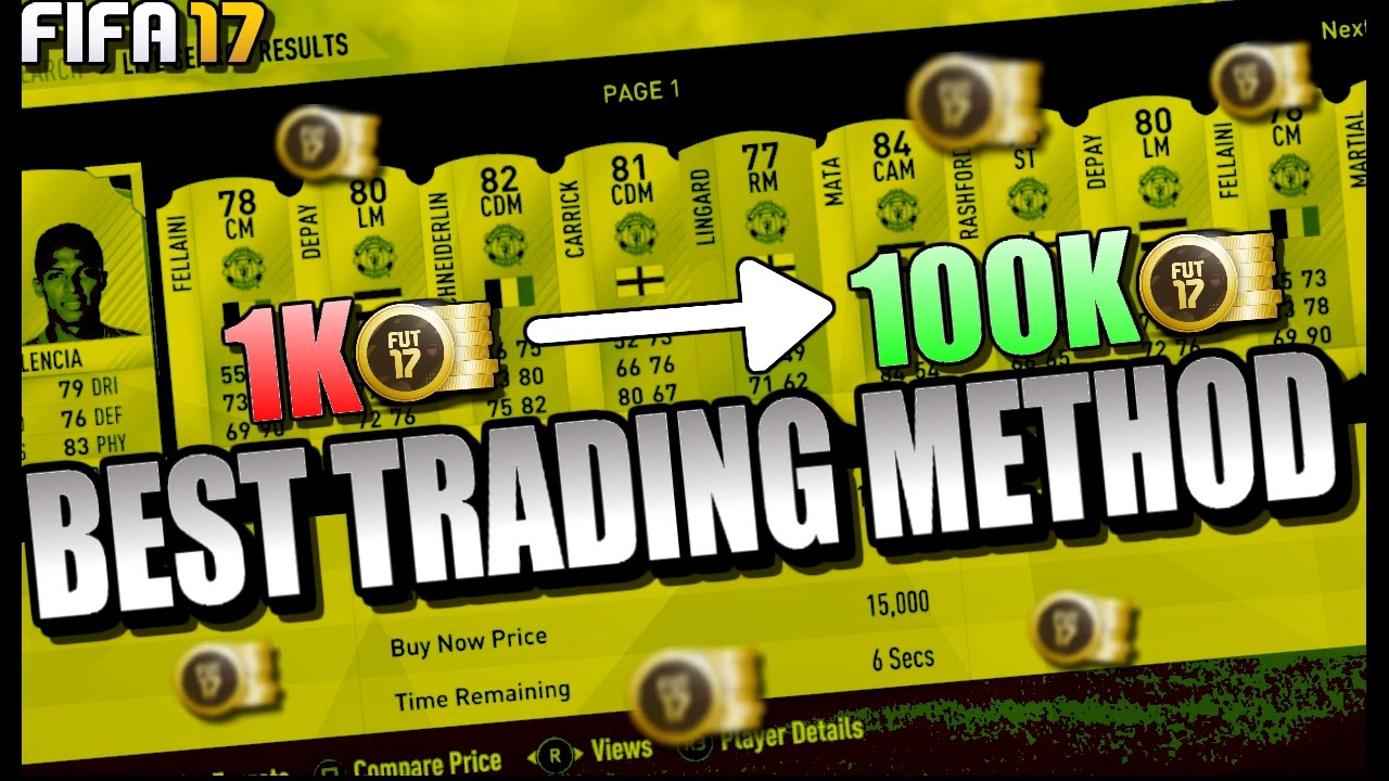 FIFA 17 BEST TRADING METHOD EVER! | 1K TO 100K IN A DAY | BEST PLAYERS TO INVEST IN FIFA 17