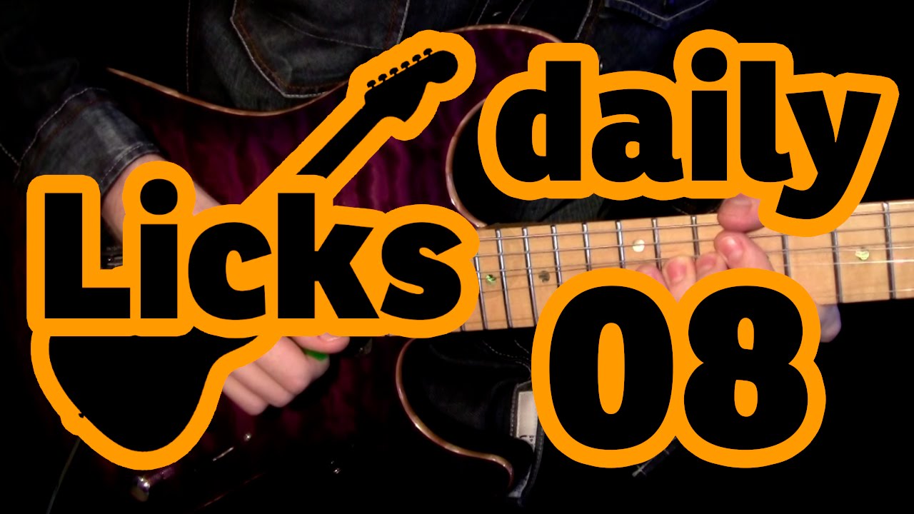 Guitar licks 08 - G major lick with backing track