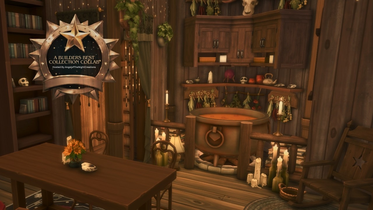 Building a Witch's Cottage ~Windenburg~ (The Sims 4 SpeedBuild: No CC)