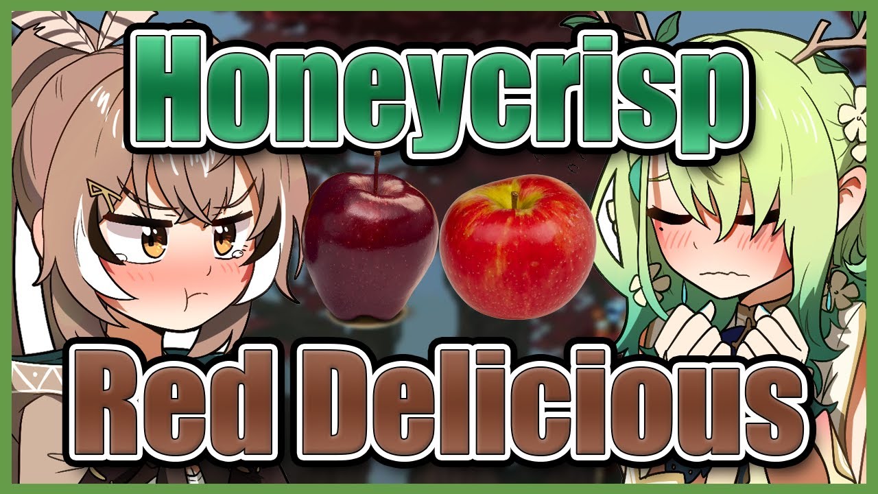 Fauna and Mumei's apple debate: Honeycrisp vs Red Delicious [Hololive]