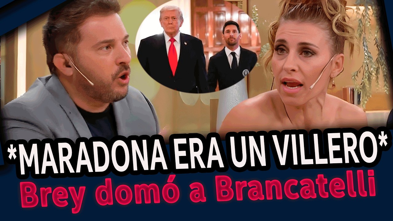 BREY domó a BRANCATELLI por criticar a MESSI con su foto con TRUMP