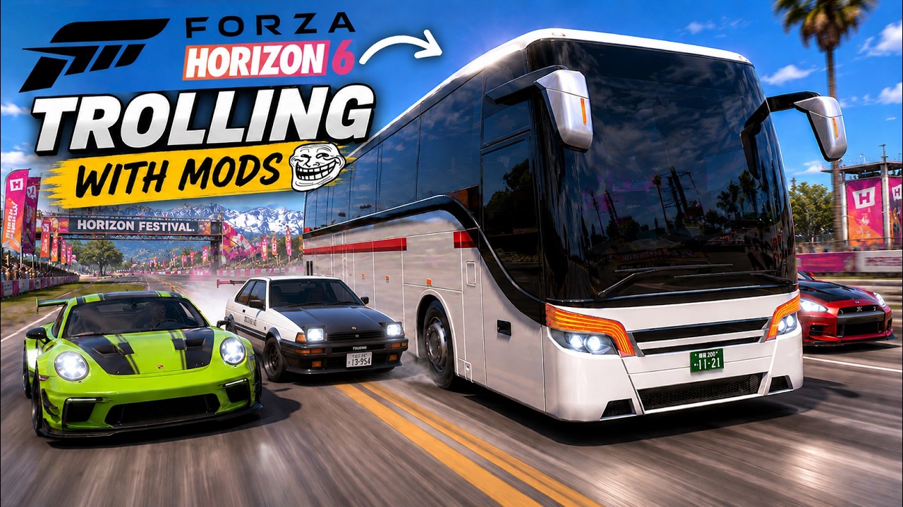 Троллинг лобби Forza с помощью МОДОВ (FORZA HORIZON 6)