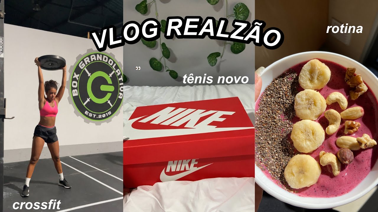 VLOG REALZ&Atilde;O *produtivo* 🥴| t&ecirc;nis novo, crossfit, rotina