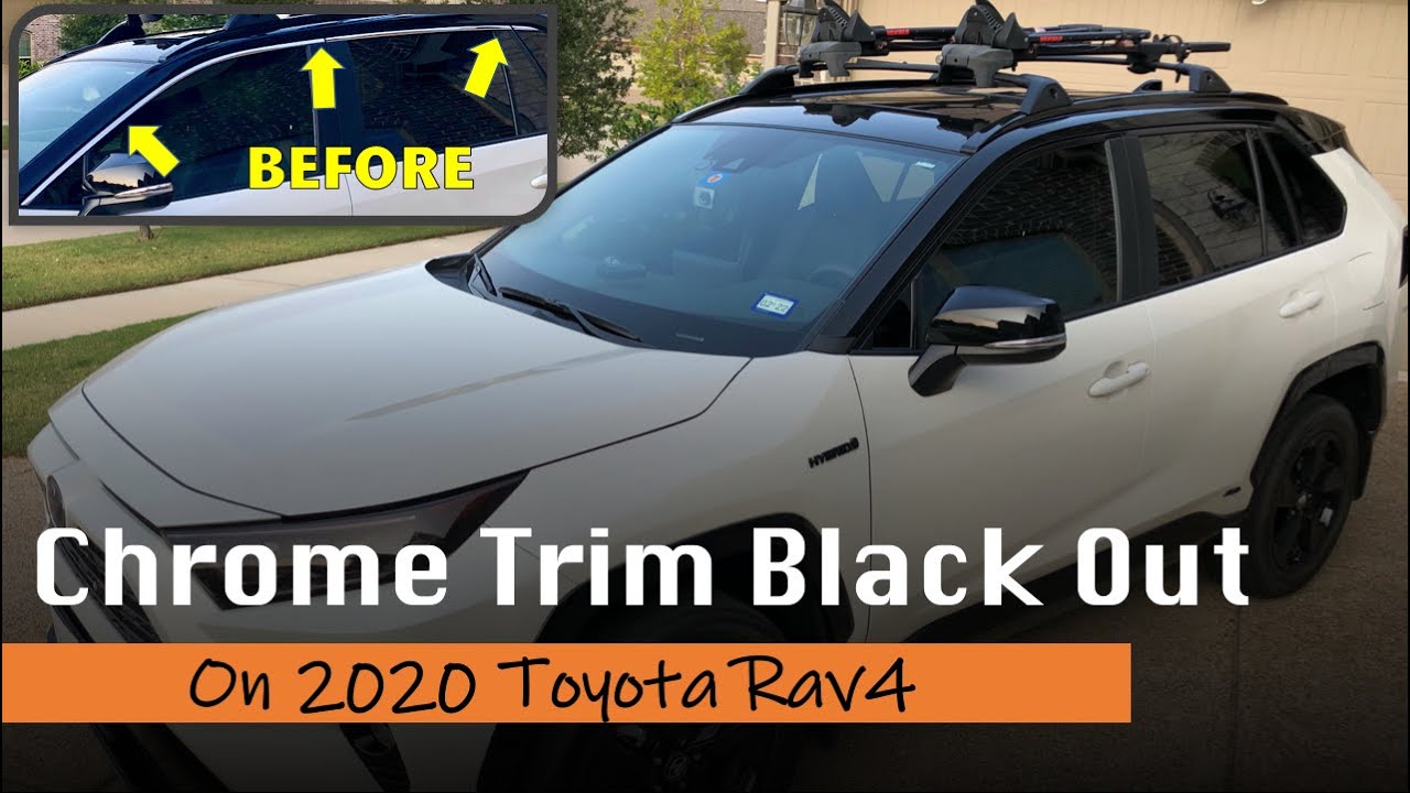 2019-2020 Toyota RAV4 - Window Chrome Trims Blackout