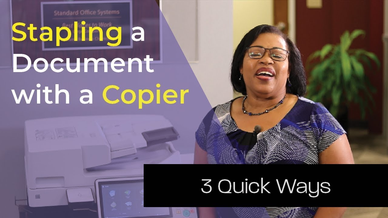 How to Staple a Document with a Copier