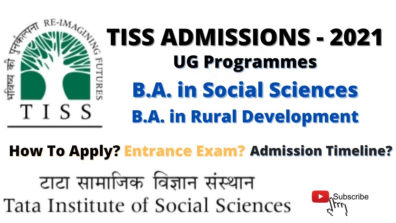 TISS ADMISSIONS 2021 | B.A. PROGRAMMES | TATA INSTITUTE OF SOCIAL SCIENCES - ADMISSIONS 2021