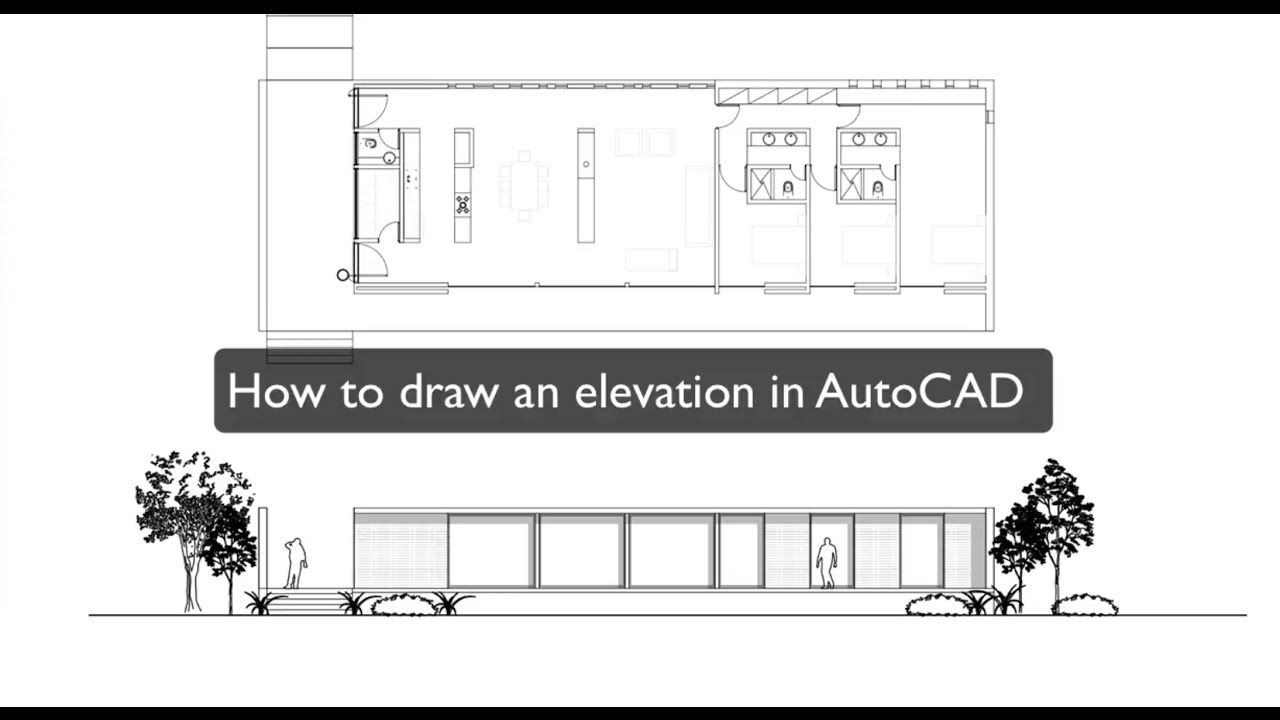How to draw an elevation in autocad