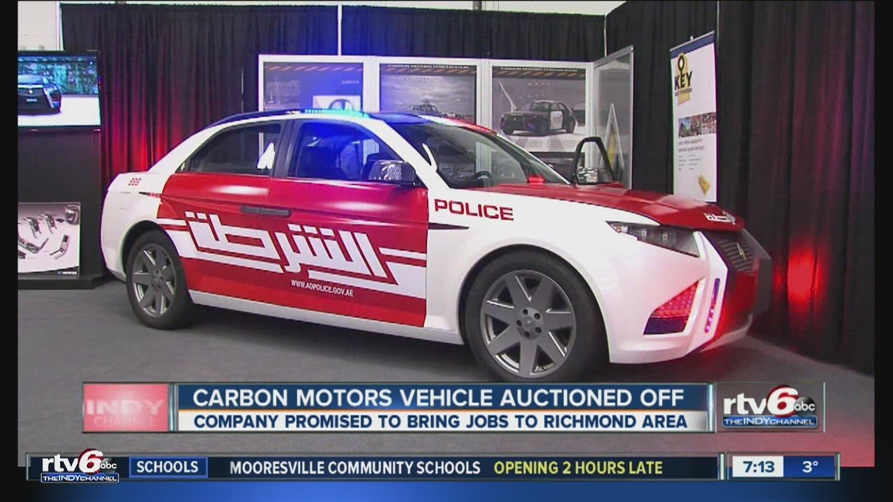 Carbon Motors vehicle auctioned off