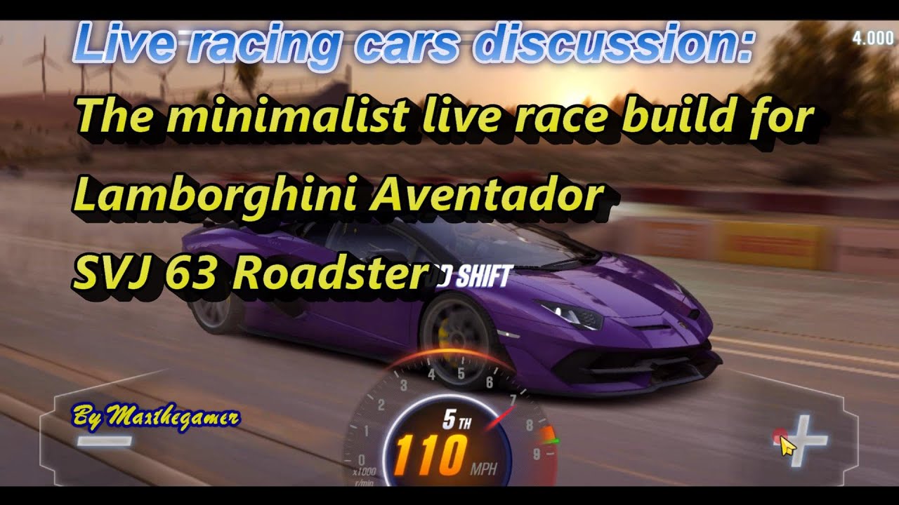 CSR 2 | CSR Racing 2 : Aventador SVJ 63 Roadster minimal upgrade live race setup