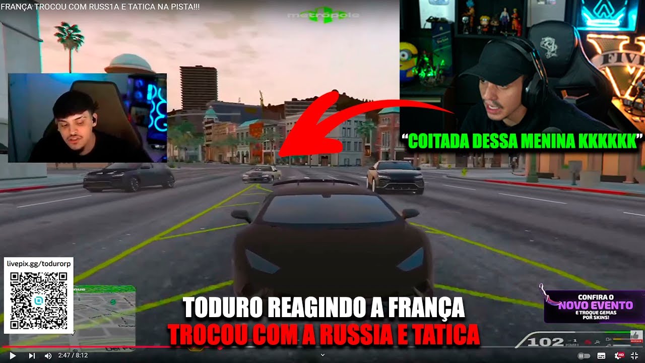 TODURO REAGINDO A FRANÇA TROCOU COM A RUSSIA E TATICA