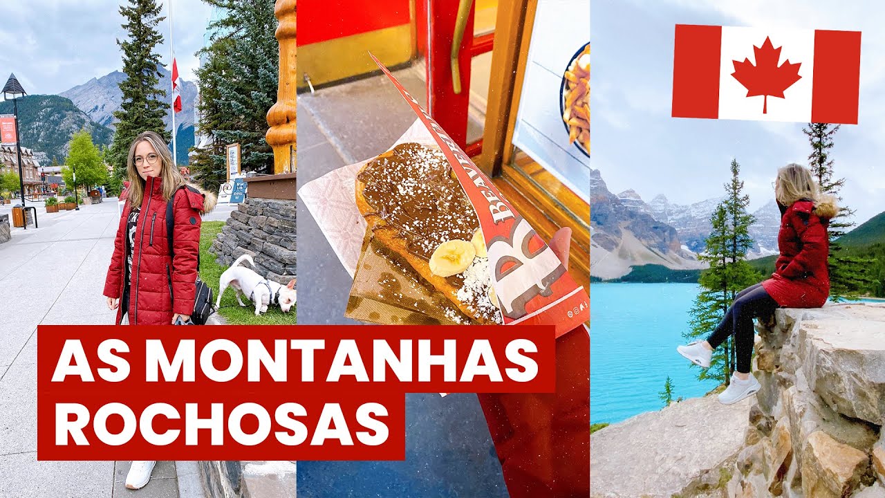 Os LAGOS mais lindos do CANADÁ!🇨🇦Passeio em BANFF, dica de hotéis nas Rockies +sobremesa canadense 🦫
