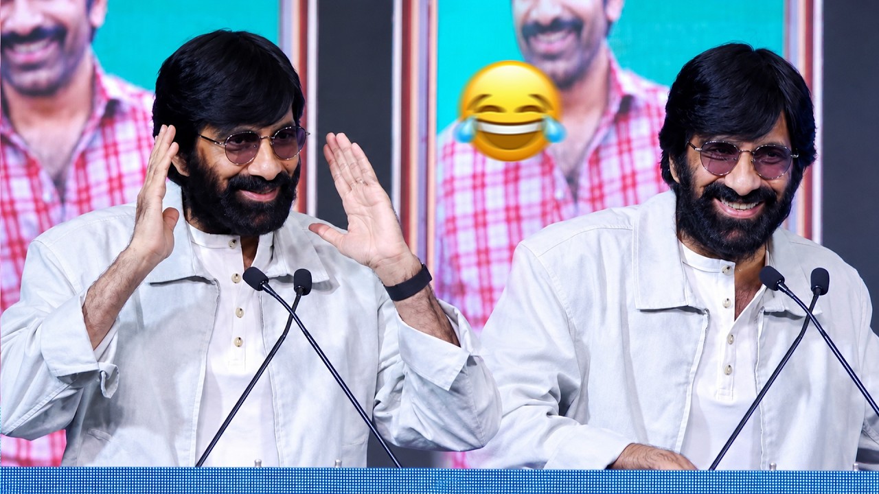 Mass Maharaja Ravi Teja Hilarious Speech at Irumudi Kattu GRAND Press Meet | Chennai