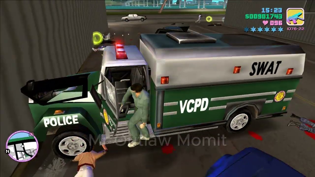 GTA: Vice City - 6 star wanted level Rampage