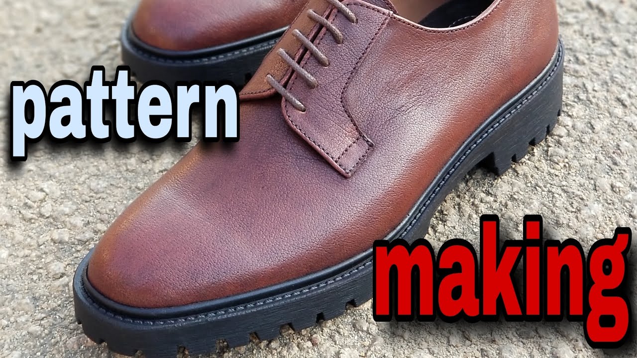 Pattern making of derby shoe ✅: diy. no measurement formula