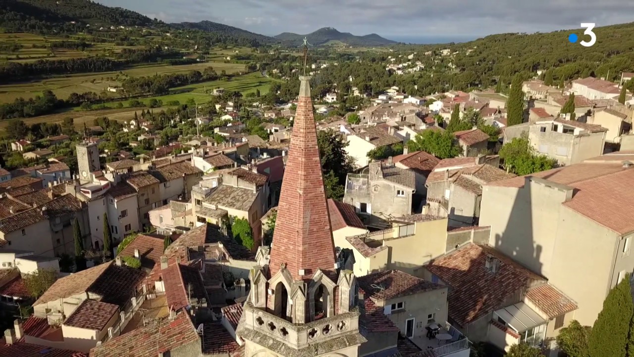 La Cadière-d'Azur vue du ciel : superbe village !