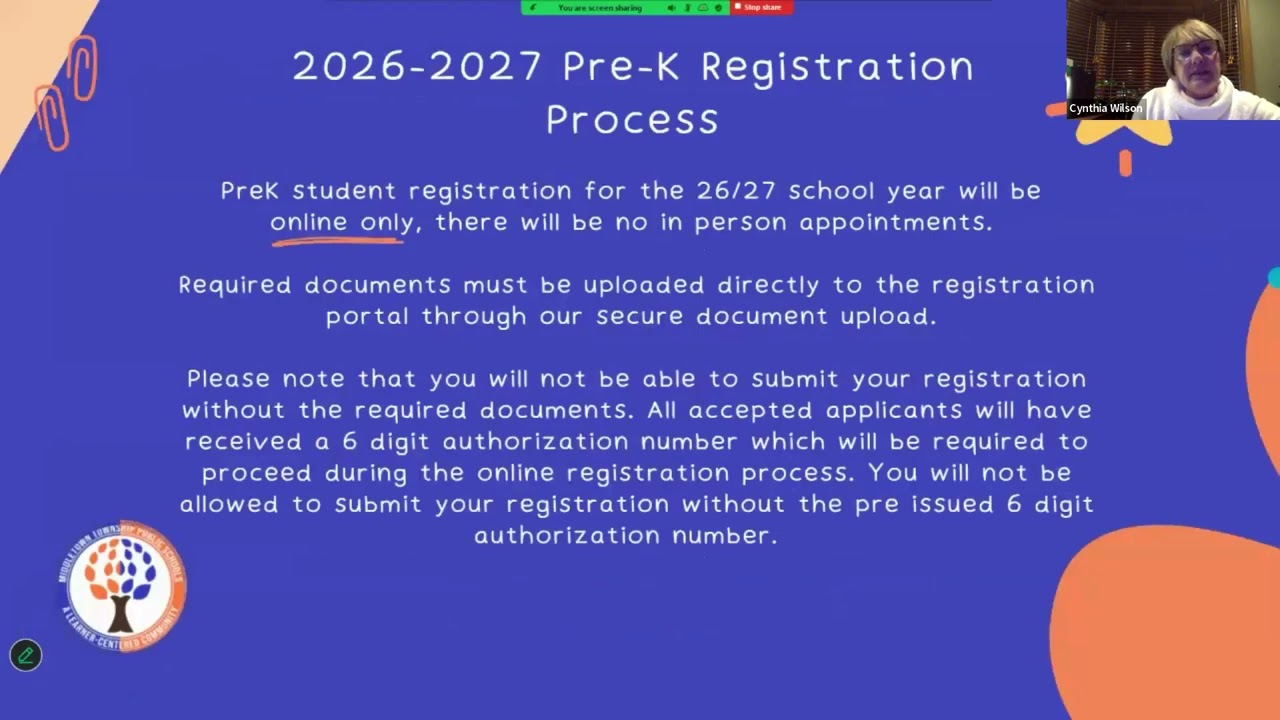 Pre K Information Night 1/28/26