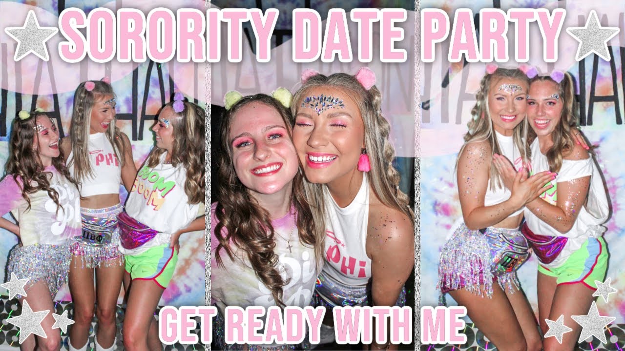 Sorority Date Party GRWM | Rave Theme, Q&A, Pi Beta Phi | The University of Alabama