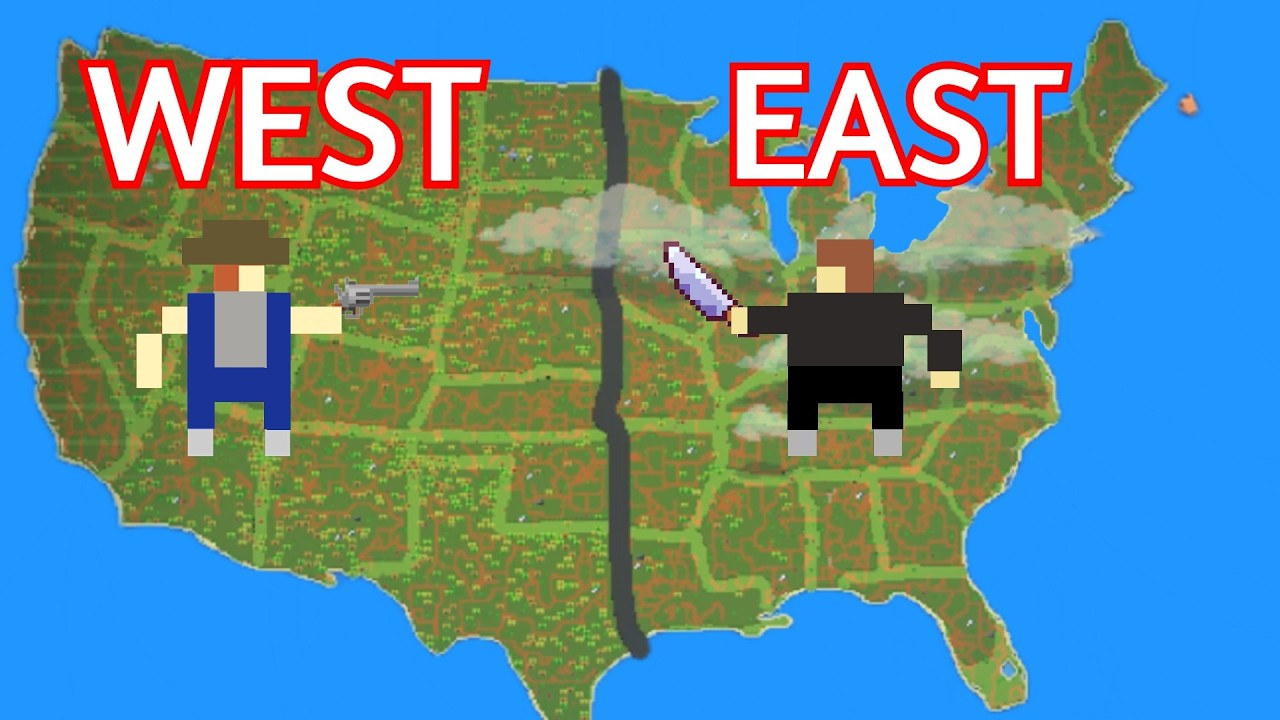 I Simulated The East Vs The West United States In A War
