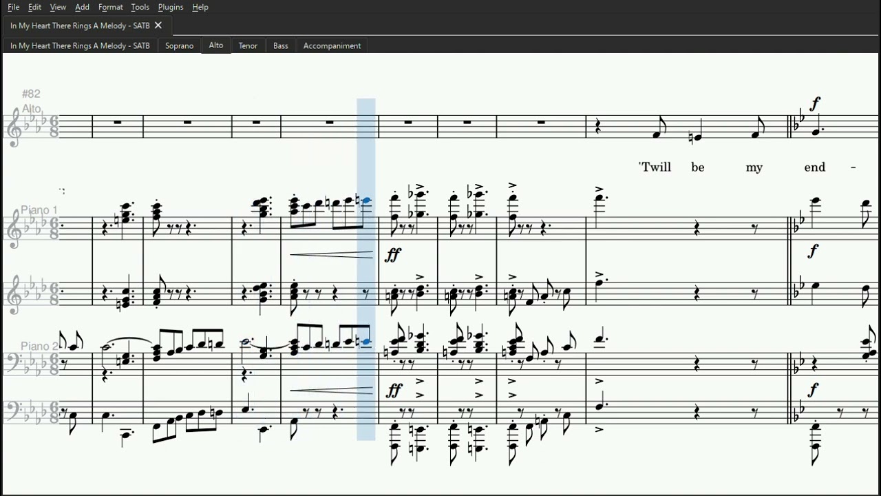 In My Heart There Rings A Melody - Alto