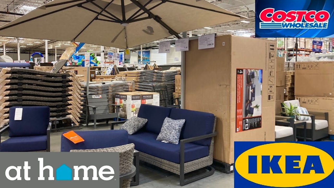 COSTCO AT HOME IKEA FURNITURE ARMCHAIRS TABLES SOFAS DECOR SHOP WITH ME SHOPPING STORE WALK THROUGH