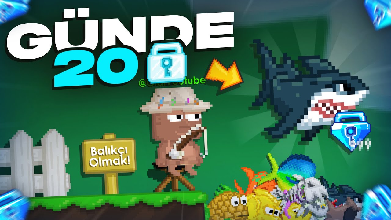 BALIK TUT DL KAZAN *haftada 1 bgl* ➤ GROWTOPIA T&Uuml;RK&Ccedil;E