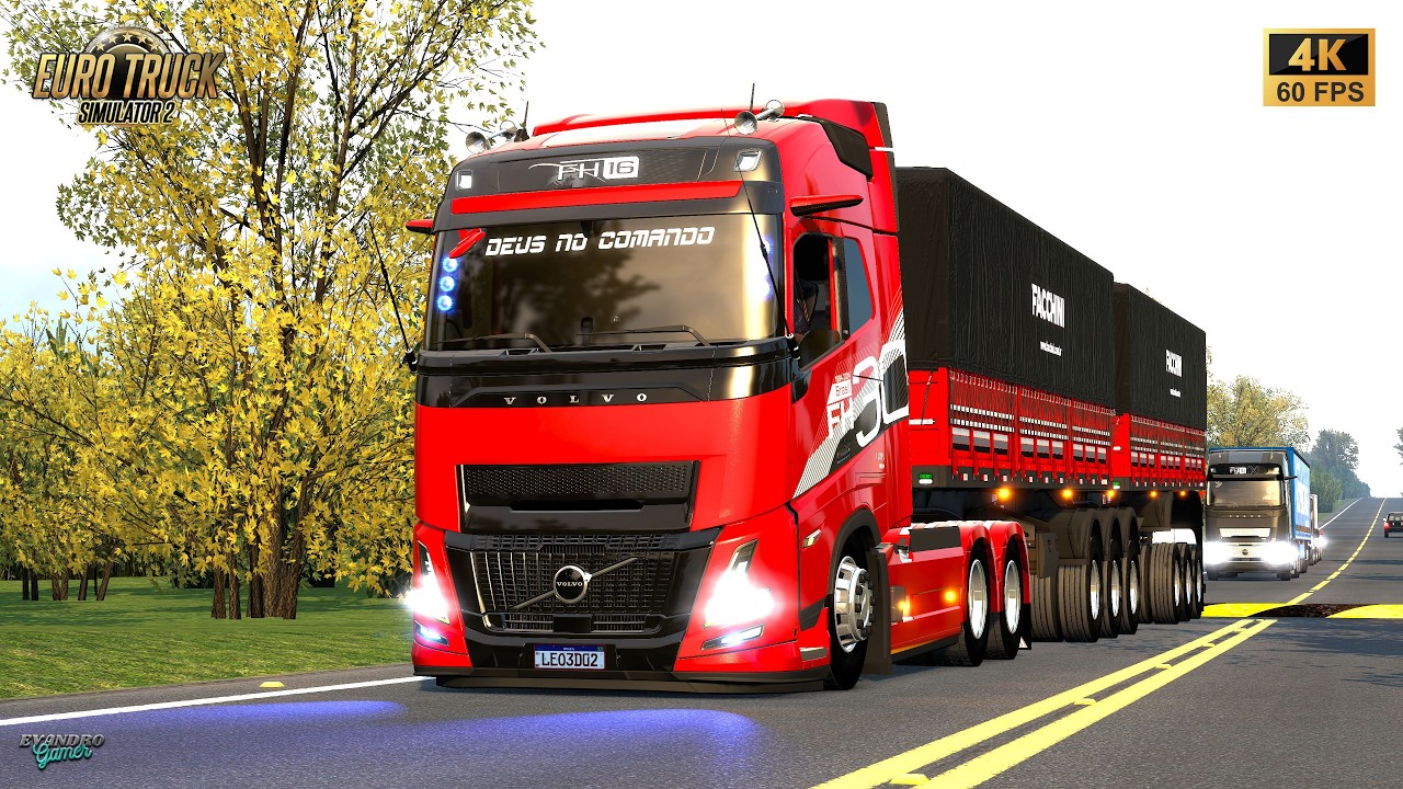 Pressão no Interior de Minas Volvo Aero 30 Anos 9 Eixos Arqueado Qualificado (49 t) Grãos Ets2 V1.58
