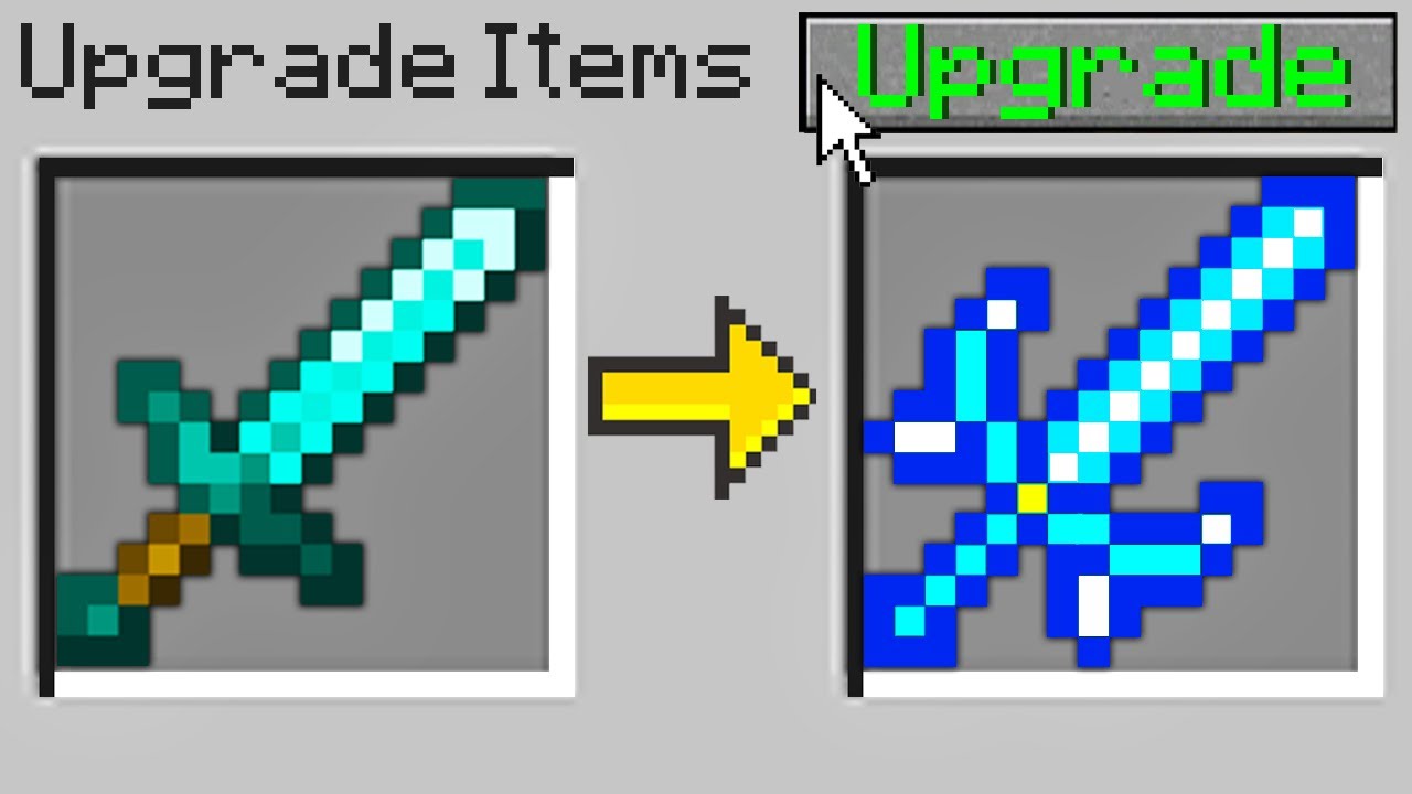 Minecraft Bedwars but I can upgrade any item in the game...