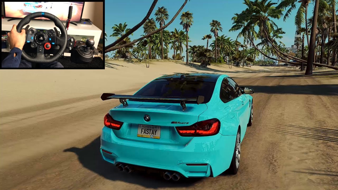NFS HEAT BMW M4 GTS - Logitech g29 gameplay
